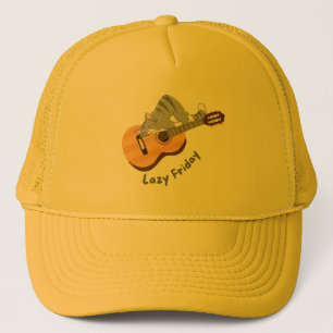 Luie vrijdag T-shirt Trucker Pet