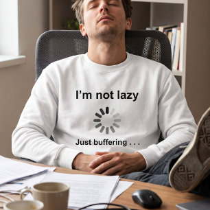 Luie Weekend Sweater - Gewoon Bufferende Grap