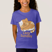"Luie zondag, vrolijk hart" T-shirt (Voorkant)