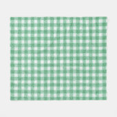 Luier Mintgroene Gingham  Fleece Deken (Voorkant (Horizontaal))