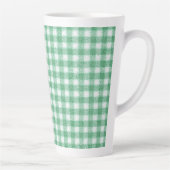 Luier Mintgroene Gingham Latte Mok (Rechts)