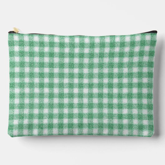 Luier Muntgroene Gingham Etui (Voorkant)