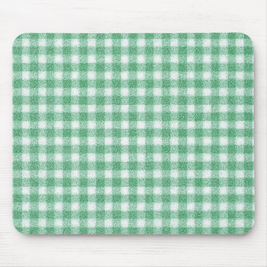 Luier Muntgroene Gingham Muismat (Voorkant)