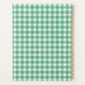 Luier Muntgroene Gingham Planner (Achterkant)