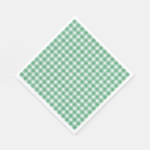 Luier Muntgroene Gingham Servet