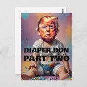 Luier op deel twee briefkaart (Voorkant / Achterkant)