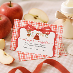 Luier Raffle Apple of Our Eye Baby Shower Informatiekaartje