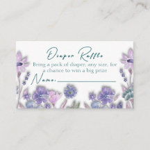 Luier Raffle Baby in bloei Bloemenverblijf Kaart