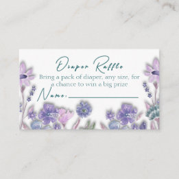 Luier Raffle Baby in bloei Bloemenverblijf Kaart