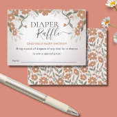 Luier Raffle Baby in Bloom Shower Genderneutraal Informatiekaartje