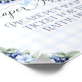 Luier Raffle Blueberry Pannenkoek Baby Brunch Poster (Hoek)