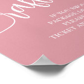 Luier Raffle Drop Off Girl Baby shower Poster (Hoek)