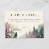 Luier Raffle Enchanted Forest Fairy Mountains Informatiekaartje (Voorkant)