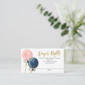 Luier Raffle geslacht onthullen Informatiekaartje (Staand voorkant)