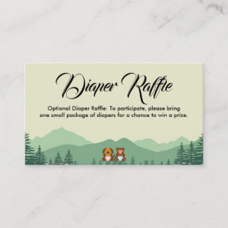 Luier Raffle Kaart Sjabloon