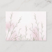 Luier Raffle Meisje Roze Bloemen Baby shower Informatiekaartje (Achterkant)