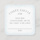 Luier Raffle Twinkle Little Star Baby shower Blauw Informatiekaartje (Achterkant)