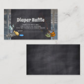 Luier Raffle Vissen Boy Baby shower Insert Kaarten (Voorkant / Achterkant)