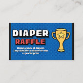 Luier Raffle - Voetbal Baby shower Informatiekaartje (Voorkant)