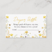 Luier Raffle Wildbloem Bloemen Honing Bij Informatiekaartje (Voorkant)