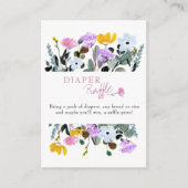 Luier Raffle Wildflower Lawn Wit Informatiekaartje (Voorkant)