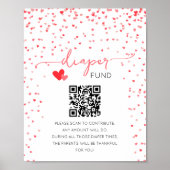 Luierfonds teken contant geschenk Baby shower teke Poster (Voorkant)