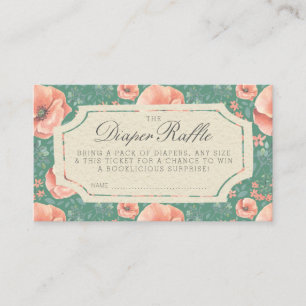 LUIERRAFFELTICKET Storybook-Baby shower Informatiekaartje