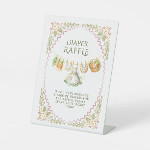 Luiers Lotten Baby Borrel Bord   Thuisgekweekt Reclamebord Met Voetstuk