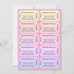 Luiers Raffle Tickets Kaart