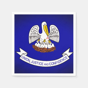 Luiers van de staatsvlag van Louisiana Servet