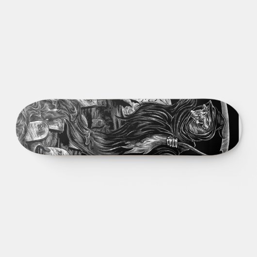 luierskateboard/ zwart/grijs skateboard (Horizontaal)