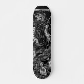 luierskateboard/ zwart/grijs skateboard (Voorkant)