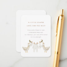 Luiersloterij Baby Ganzen Nest Baby Shower