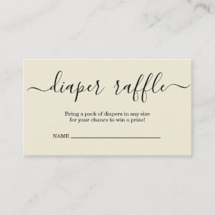 Luierspoel Invoegen voor Baby shower Informatiekaartje