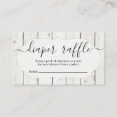 Luierspoel Invoegen voor Baby shower Informatiekaartje (Voorkant)