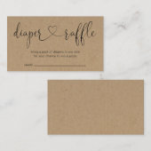 Luierspoel Invoegen voor Baby shower Informatiekaartje (Voorkant / Achterkant)