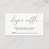 Luierspoel Invoegen voor Baby shower Informatiekaartje (Voorkant)