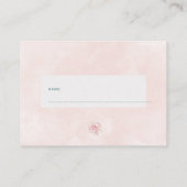 Luierverloting blozen rozen baby shower inzetkaart informatiekaartje (Achterkant)