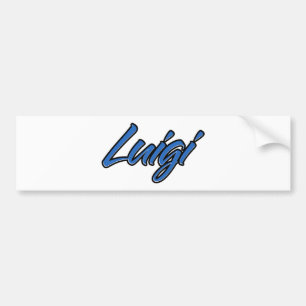Luigi Nom bleu Aufkleber Sticker Autoaufkleber