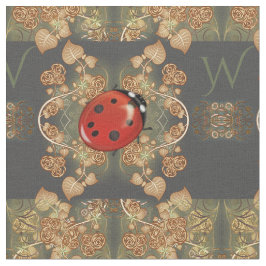 luike luizen en wijnstokken met een monogram stof