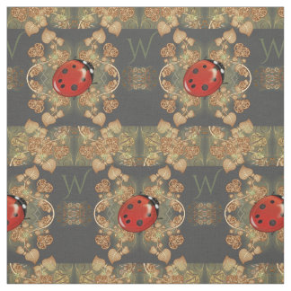 luike luizen en wijnstokken met een monogram stof