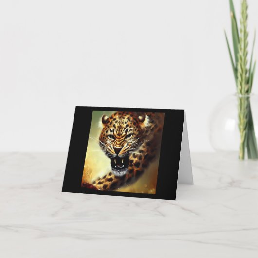 Luipaard (10) Wilde kat Kaart (Voorkant)