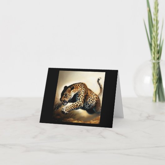 Luipaard (12) Wilde kat Kaart (Voorkant)