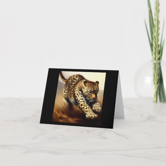 Luipaard (6) Wilde kat Kaart (Voorkant)