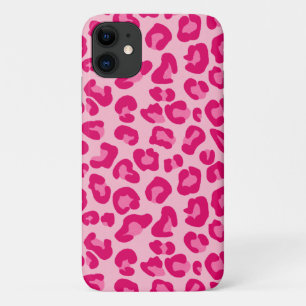 Luipaard afdrukken in pastel roze, hot roze en Fuc iPhone 11 Hoesje