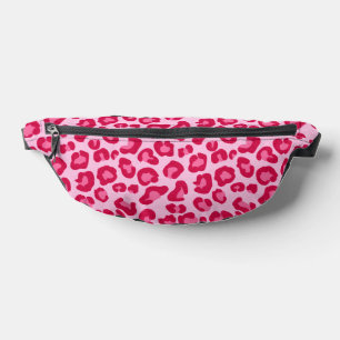 Luipaard afdrukken in pastel roze, hot roze en Fuc Heuptasje