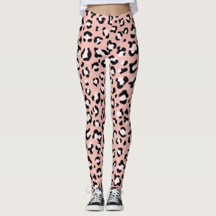 Luipaard afdrukken, luipaarden, roze luipaard leggings