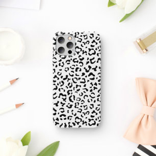 Luipaard afdrukken, luipaarden, zwart-wit iPhone 11 hoesje