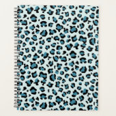 Luipaard afdrukken, luipspuiten, blauwe luipaard planner (Voorkant)