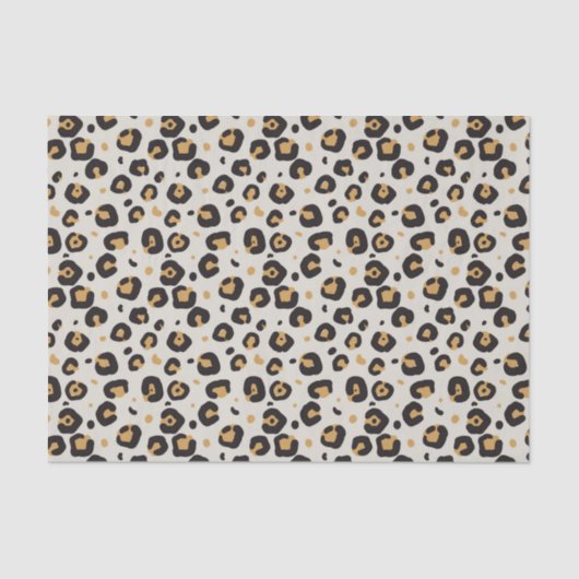 Luipaard afdrukken met lichte vlek achtergrond tissuepapier (Voorkant)